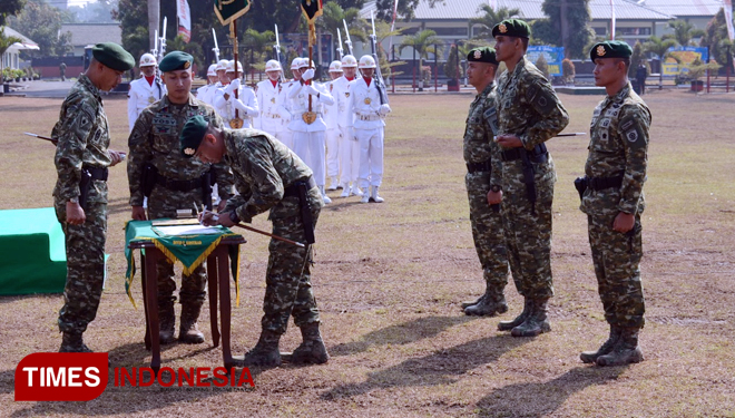 Danmen Armed 1 Divisi 2 Kostrad Pimpin Sertijab Dua Penjabat Danyon