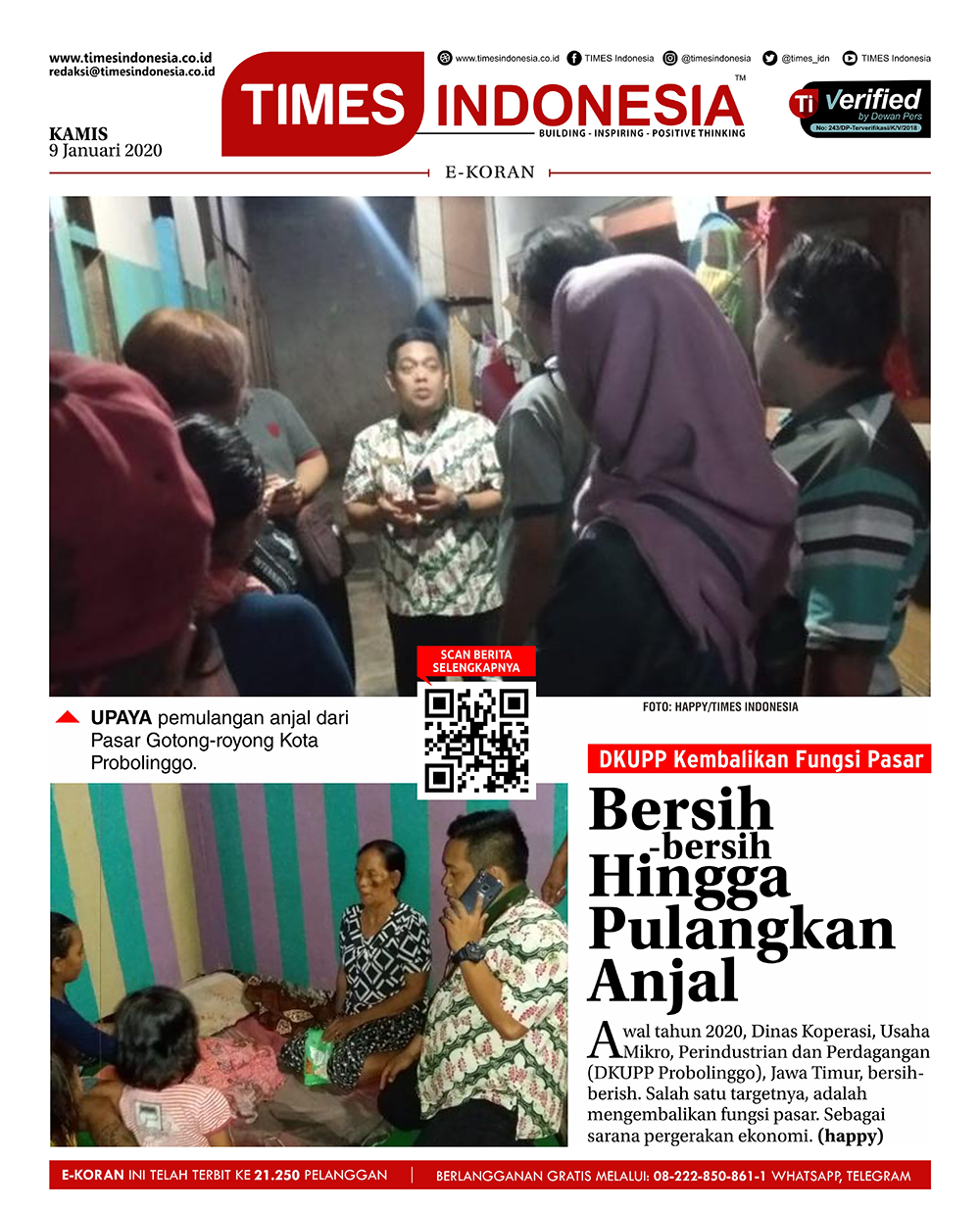 Edisi Kamis 9 Januari 2020 E Koran Medsos Bacaan Positif Masyarakat