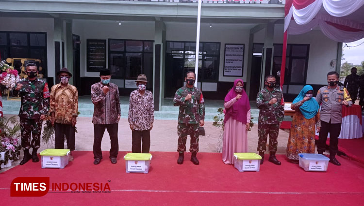 Resmikan Kantor Koramil 20 Grabagan Begini Pesan Pangdam V Brawijaya