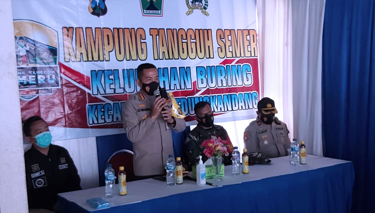 Sambang KTS Kapolresta Malang Kota Minta Pasien Covid 19 Dirawat Di