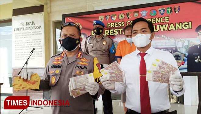 Polresta Banyuwangi Kembali Sita Mata Uang Palsu Asing Senilai Rp