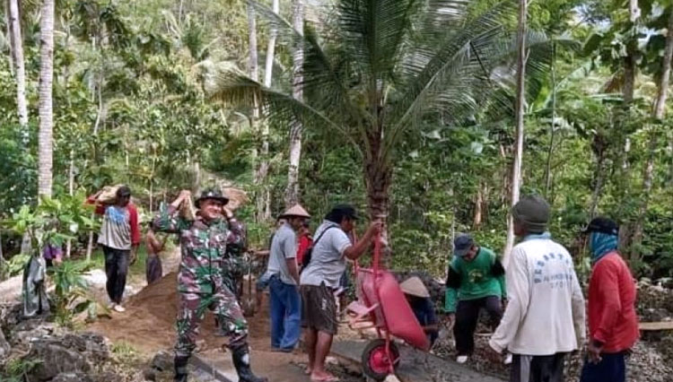 TMMD Di Desa Widoro Pacitan Mampu Membangun Dan Memupuk Jiwa Gotong