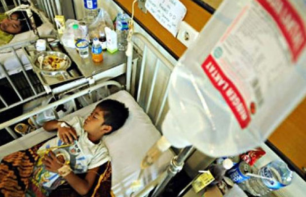 Ilustrasi pasien demam berdarah. (FOTO: riaunews)