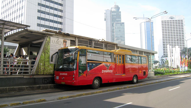 ILUSTRASI - Transjakarta. (FOTO: Wikipedia)