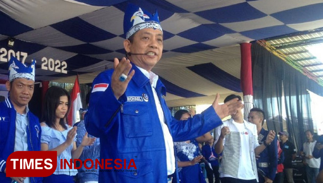 Ketua DPC Partai Demokrat Banyuwangi, Michael Edy Hariyanto. (Foto : Dokumentasi TIMES Indonesia)