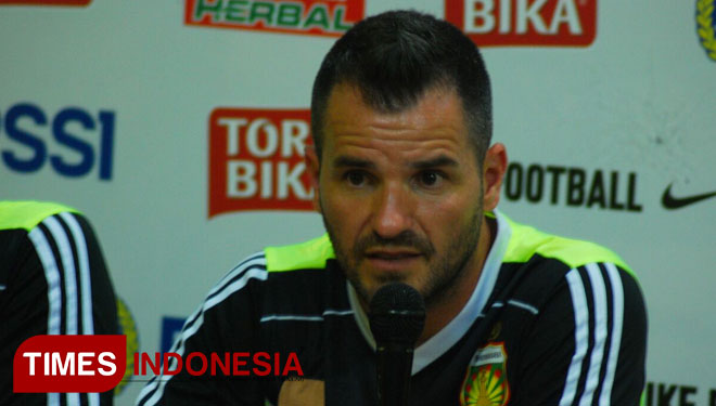 Pelatih Timnas Indonesia, Simon McMenemy.  (FOTO: Dokumen TIMES Indonesia)