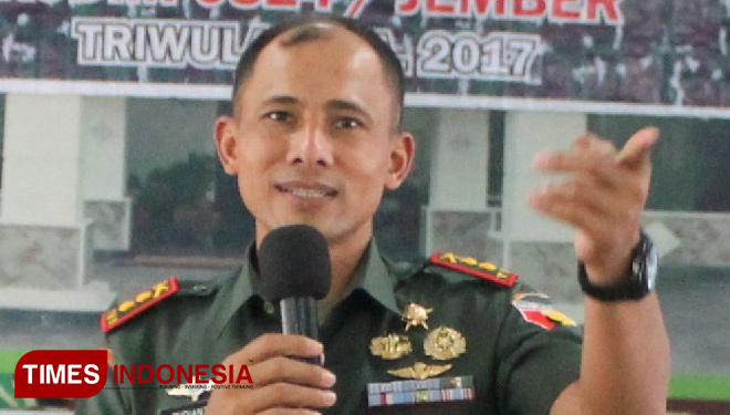 Dandim 0824 Letkol Inf Rudianto Perintahkan Jajaran Waspada. (FOTO: AJP TIMES Indonesia)