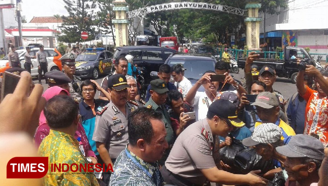 Kapolres dan Danramil 0825/01 Banyuwangi Tindak Tegas Penimbun Sembako