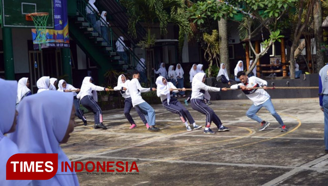 Classmeeting yang digelar SMA Islam Kepanjen Malang. (FOTO: AJP TIMES Indonesia)