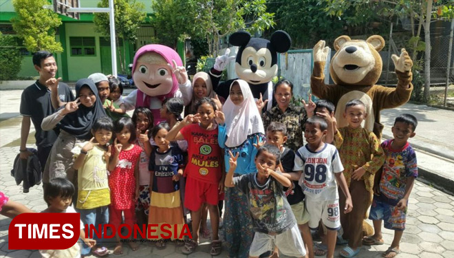 Pemuda Bontang Gelar Trauma Healing Bagi Anak-Anak Korban 