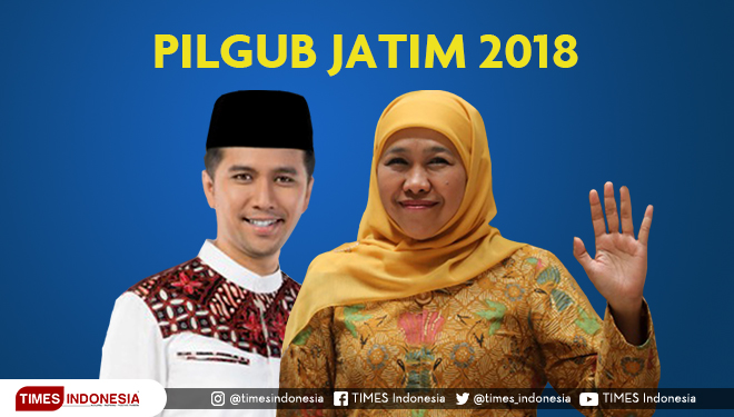 Pasangan calon Gubernur dan Wakil Gubernur Jawa Timur 2018, Khofifah Indar Parawansah, Emil Dardak. (Grafis TIMES Indonesia)