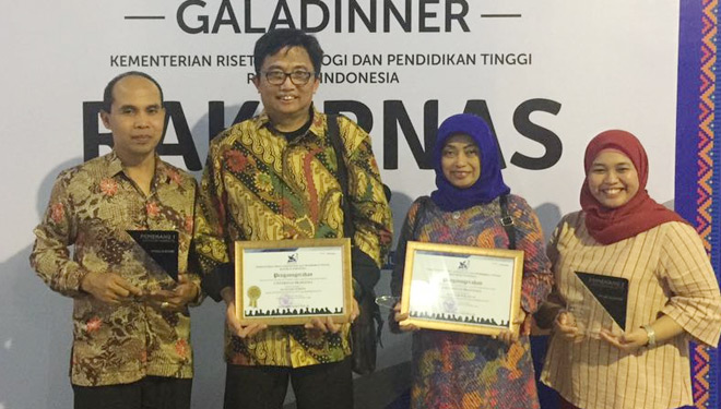 Universitas Brawijaya (UB) berhasil meraih penghargaan Anugerah Humas PTN dan Kopertis 2017 dari Menteri Ristek Dikti (FOTO-FOTO: Humas UB)