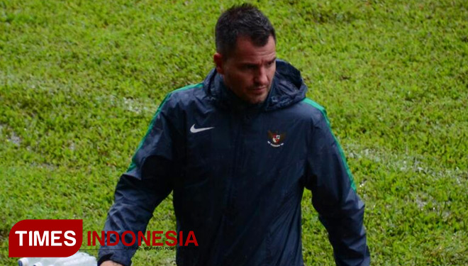 Pelatih Timnas Indonesia, Simon McMenemy (Foto: Tria Adha/TIMES Indonesia)