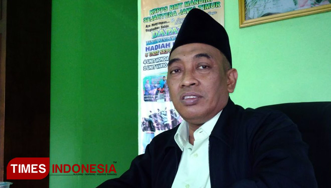 Manajer KSPPS BMT Mandiri Sejahtera Jawa, H. M. Ayubi Chozin (FOTO: Akmal /TIMES Indonesia)