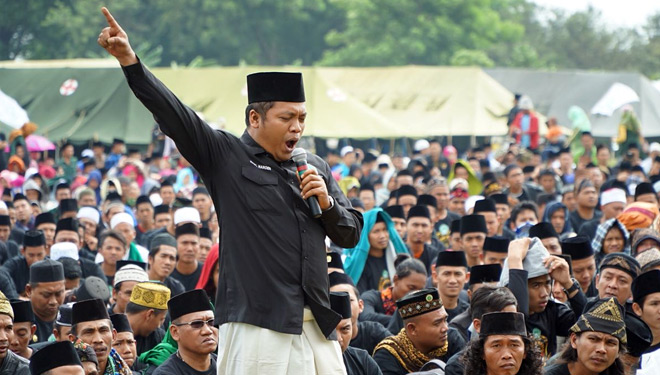 Nabil Haroen dalam Silaturahmi Pagar Nusa se-Sumatera Selatan, di Tuga Jaya, Ogan Komering Ilir, Sumsel, Minggu (11/20/2018) (FOTO: Istimewa)