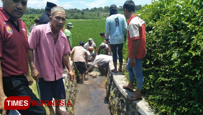 Warga Tegalsari Banyuwangi Ditemukan Meninggal di Saluran Irigasi