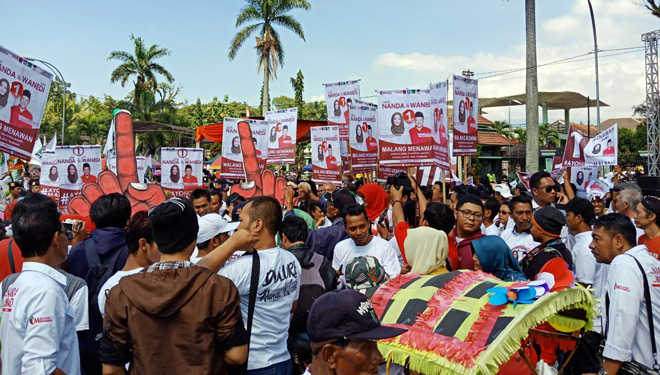  Pagi Ini Tiga Paslon Kota Malang Dikirab di CFD TIMES 