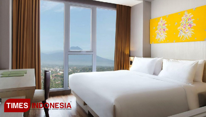 Nuansa kamar type Superior hotel Santika Banyuwangi. (FOTO: Hotel Santika Banyuwangi for TIMES Indonesia)