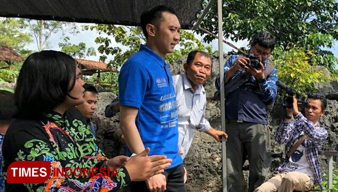 Reses Edhie Baskoro Yudhoyono di Kabupaten Trenggalek, Jawa Timur, Kamis (22/2/2018) (FOTO: David For TIMES Indonesia)