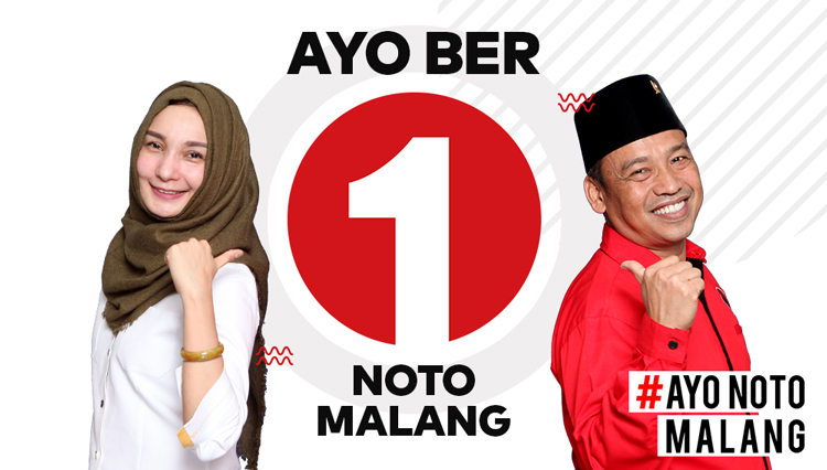 Jargon 'Ayo Noto Malang ' yang diusung oleh pasangan calon (Paslon) nomor urut 1 yakni Dr Ya'qud Ananda Gudban dan H Ahmad Wanedi semakin dikenal dan dimengerti sebagian besar masyarakat Kota Malang. 