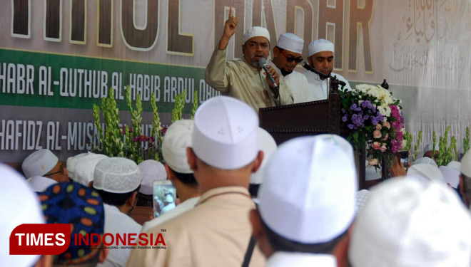Suasana Haul Akbar Imamain, Maha Guru Al Ustadzul Imam Habib Abdul Qodir bin Ahmad Bif Faqih Al Alawi RA (Foto: Dokumen TIMES Indonesia)