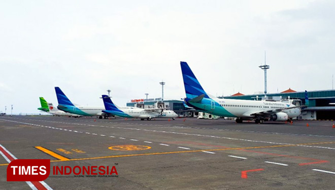 Suasana di Bandara I Gusti Ngurah Rai Bali. Rabu (14/3/2018).(FOTO: IST/TIMES Indonesia)