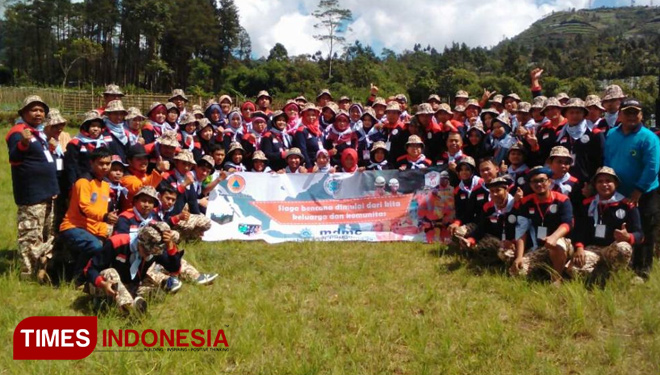 Peserta Pelatihan IAI Tangguh Bencana foto bersama (Foto: MDMC Purbalingga For TIMES Indonesia)