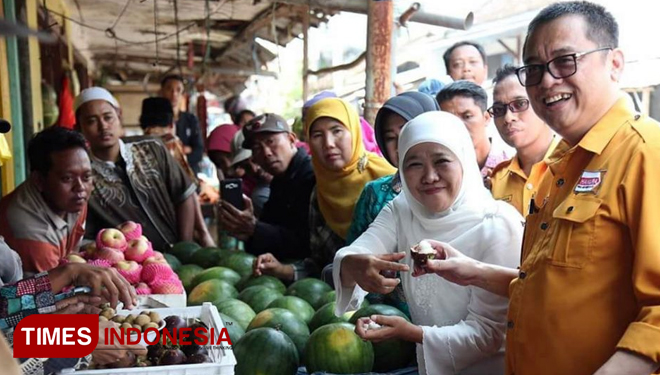 Ketua DPD Partai Hanura Jatim, H.Kelana Aprilianto saat bersama Khofifah. (FOTO: Dok. TIMES Indonesia)