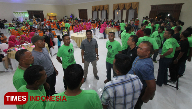 Acara gathering Korem 083/BDJ di Hotel Ciptaning Ati, Kota Batu, Senin (19/3/2018) malam. (FOTO: Adhitya Hendra/TIMES Indonesia)