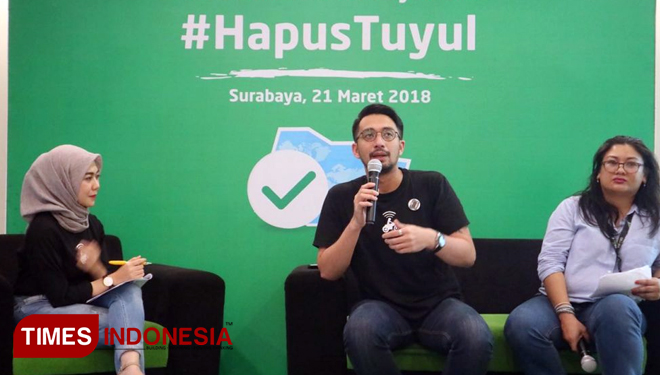 Aplikasi tuyul meresahkan, Go-Jek himbau driver tidak berlaku curang, Rabu (21/3/2018).(FOTO: Lely Yuana/ TIMES Indonesia)