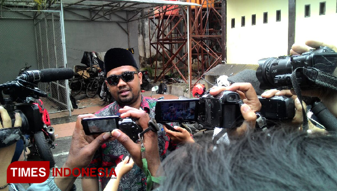 Syamsul Fajrih, Anggota DPRD Kota Malang turut diperiksa KPK sebagai saksi. (FOTO: Imadudin/TIMES Indonesia)