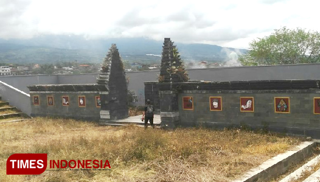 Kondisi gedung sendratari di Jalan Sultan Hasan Halim, Kelurahan Sisir, Kecamatan Batu, Kota Batu. (FOTO: Ferry/TIMES Indonesia)
