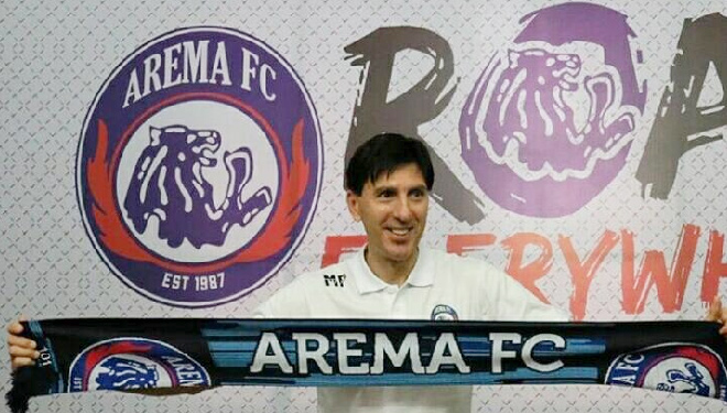 Asisten pelatih baru Arema FC, Milan Petrovic. (FOTO: Arema FC)