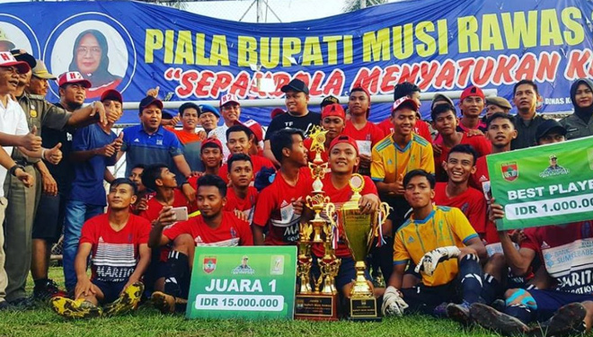 Tugulmulyo FC Juara Piala Bupati Musi Rawas 2018