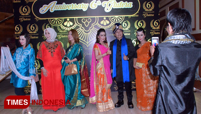 Suasana kemeriahan Anniversary 6th Glutera di Ballroom Ijen Suites Hotel Malang, Jatim, malam ini (28/4/2018) (FOTO: Tria Adha/ TIMES Indonesia)