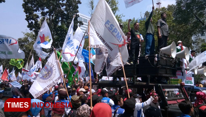 Agar Bisa Ikut Deklarasi Dukung Prabowo Capres 2019, Buruh Harus Bayar Rp 15 Ribu