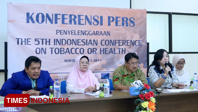  ICTOH 5 hadirkan para pakar menyoroti peredaran tembakau di Indonesia, Minggu (6/5/2018).(FOTO : Lely Yuana/ TIMES Indonesia)