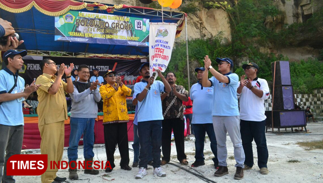 Launching Wisata Setigi yang dilakukan oleh Pemdes, Muspika Kecamatan Ujungpangkah dan Direksi PT Polowijo Gosari (FOTO: Akmal/TIMES Indonesia)