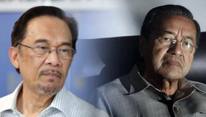 Dua Tokoh Kunci Kemenangan Oposisi Malaysia, Mahathir Muhammad dan Anwar Ibrahim (FOTO: Istimewa)
