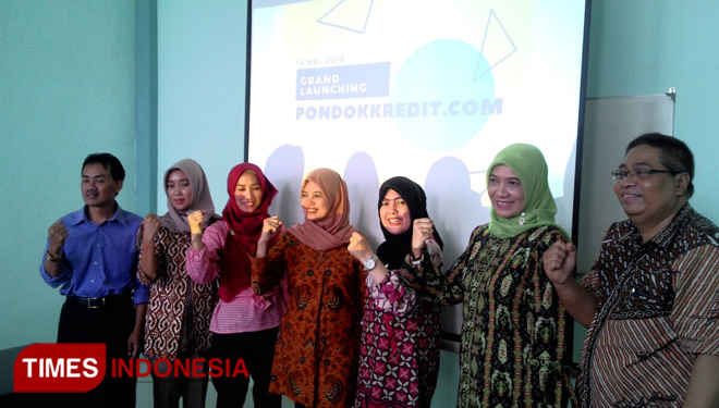 Suasana peluncuran portal pondokkredit.com oleh BPR Grup Pitu. (FOTO: Imadudin M/TIMES Indonesia)