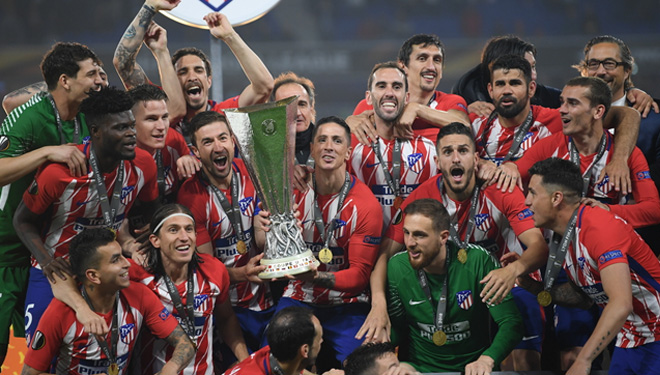 Sikat Marseille, Atletico Madrid Kampiun Liga Europa