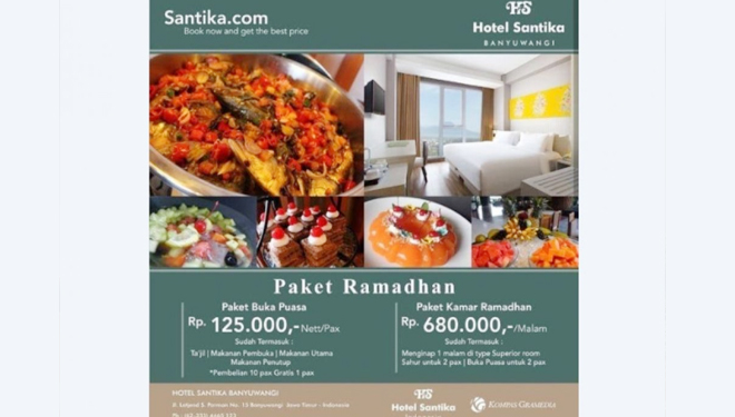 Yuk Berbuka Puasa di Santika Banyuwangi, Ada Paket 