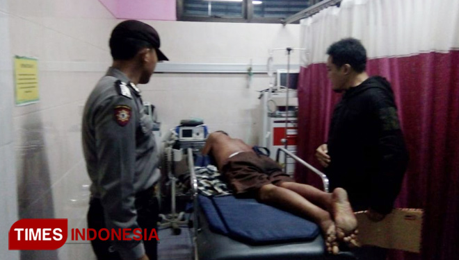 Korban saat menjalani perawatan di Rumah Sakit. (Erwin Wahyudi / TIMES Indonesia)