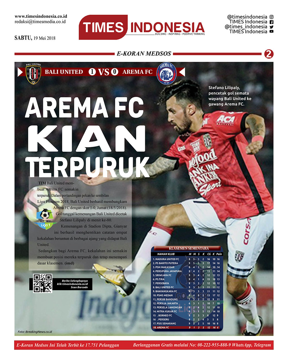 Edisi Sabtu 19 Mei 2018 Times Indonesia Edisi Sabtu 19 Mei 2018 Times Indonesia