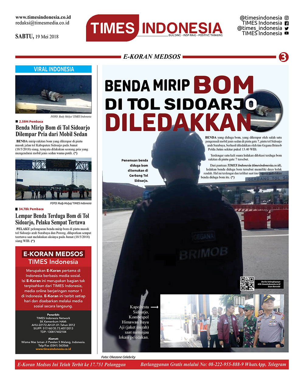 Edisi Sabtu 19 Mei 2018 Times Indonesia Edisi Sabtu 19 Mei 2018 Times Indonesia