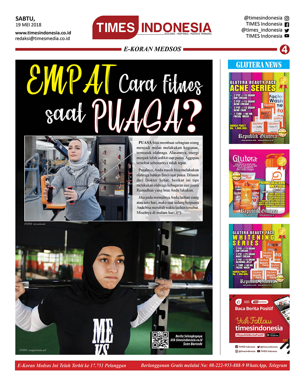 Edisi Sabtu 19 Mei 2018 Times Indonesia Edisi Sabtu 19 Mei 2018 Times Indonesia