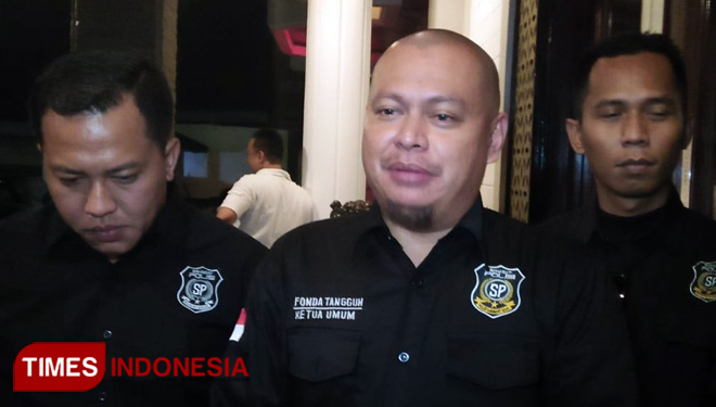 Ketua Umum Sahabat Polisi, Fonda Tangguh. (FOTO: Alfi Dimyati/Times Indonesia)