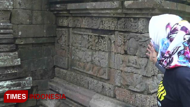 Candi Kedaton peninggalan Kerajaan Majapahit, yang masih berdiri tegak di Desa Andung Biru, Kecamatan Tiris, Kabupaten Probolinggo Jawa Timur. (FOTO: Dicko W/TIMES Indonesia)