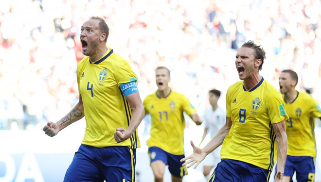 Selebrasi Pemain Swedia. (FOTO: fifa.com)