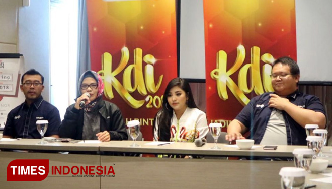Konferensi pers jelang audisi KDI 2018 di Surabaya, Jumat (29/6/2018).(FOTO: Lely Yuana/TIMES Indonesia)